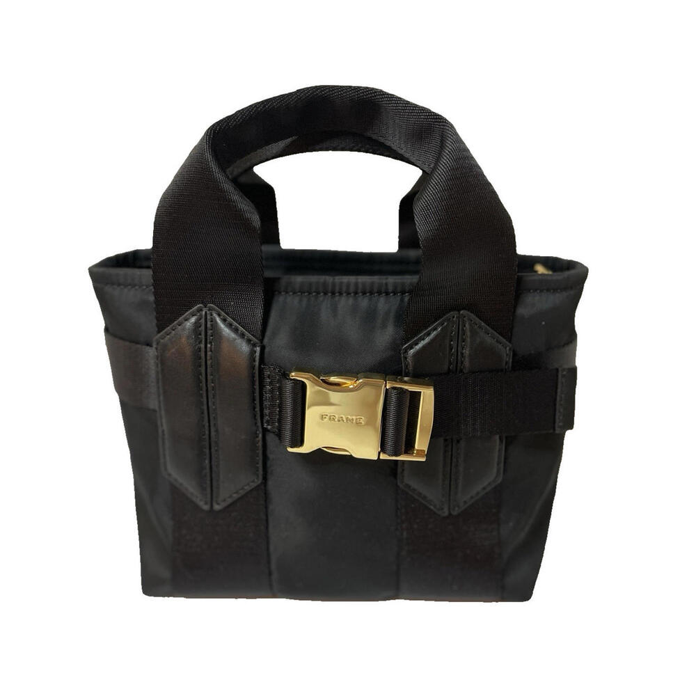 FRAME Mini Crossbody Le California Bag in Black Nylon + Adjustable Strap
